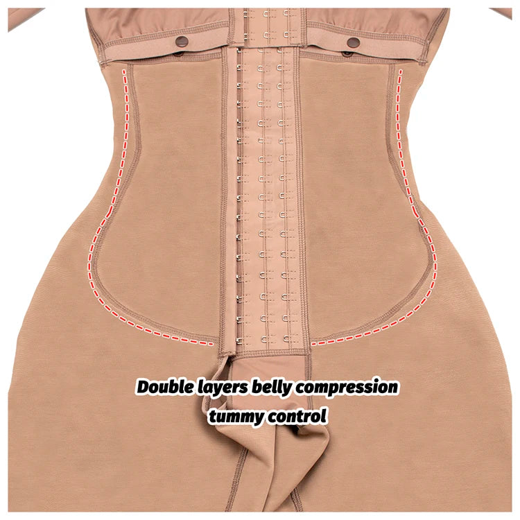 Full Body Colombian Girdles Shaper High Compression Bodysuits Postoperative Postpartum Lipo Arm Slimmer