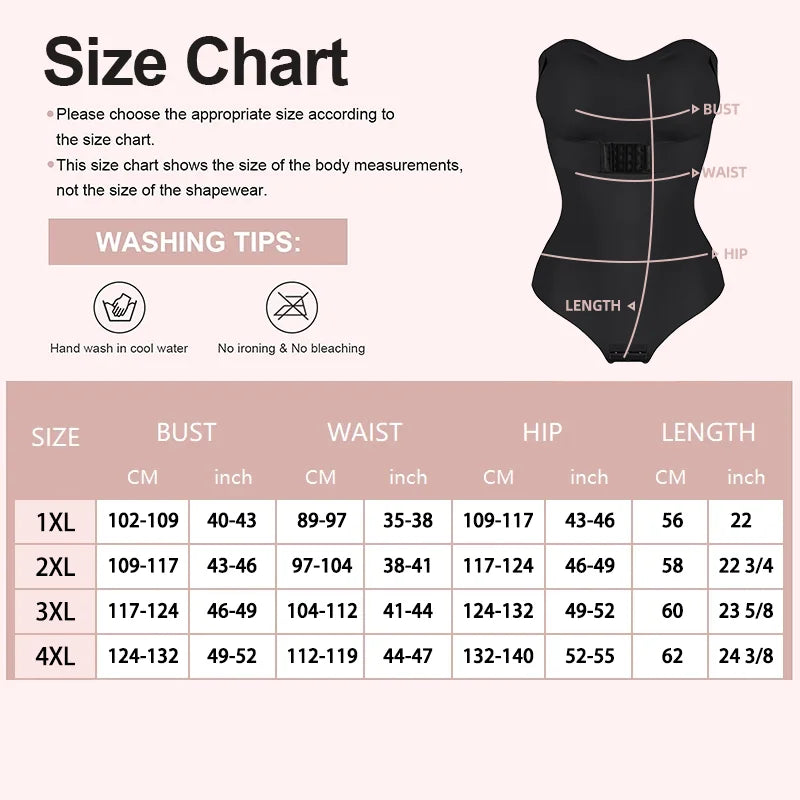 Removable Strap Women Tummy Control Shapewear Thong Front Closure Butt Lifter Removable Strap Padded Full Body Shaper