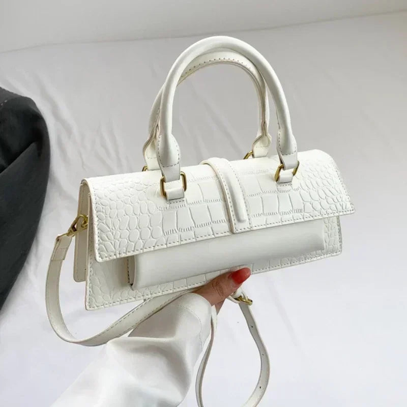Ladies Shoulder Bag High Quality PU Stone Pattern Crossbody Bag for Women Armpit Clutch
