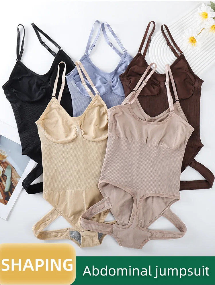 Women Bodysuit Shapewear Tummy Control Fajas Body Shaper Waist Trainer