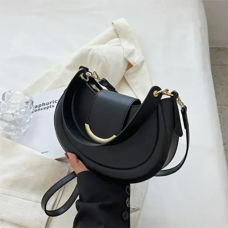 Armpit Shoulder Side Bags for Women Trend Leather Small Underarm Crossbody Handbags