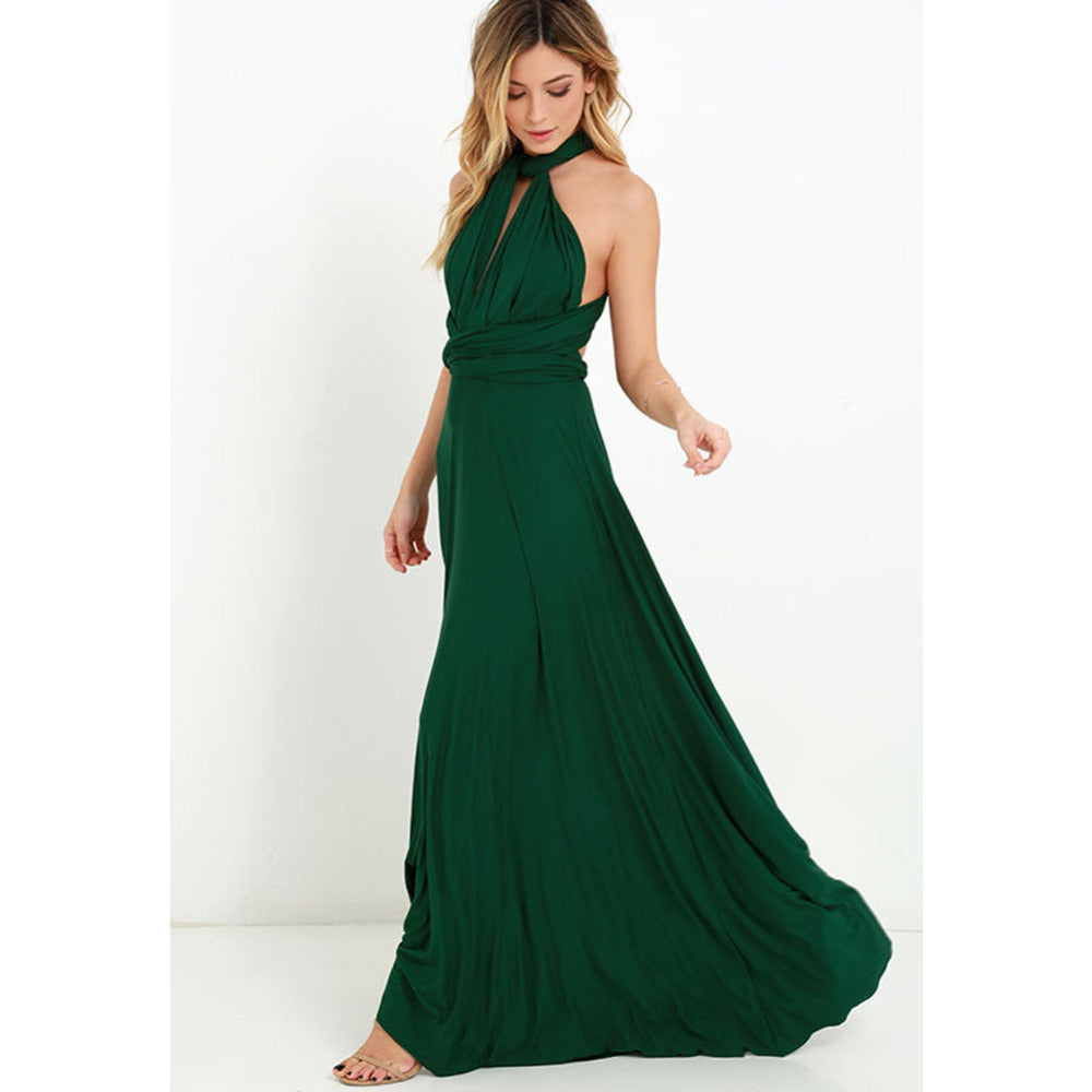 Multiway Wrap Convertible Boho Maxi Dress Bridesmaid Infinity Robe Dresses