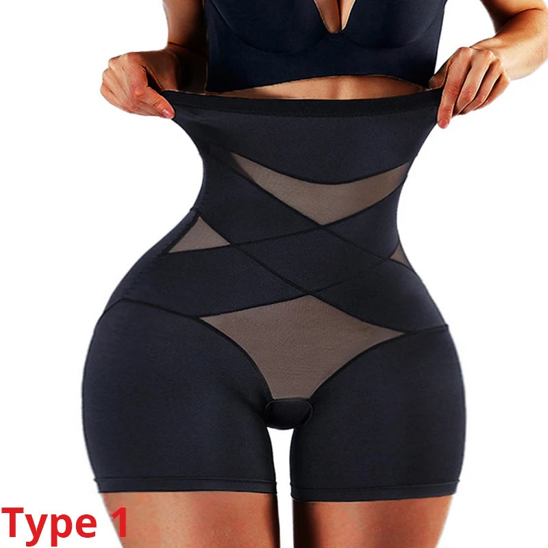 Women High Waist Trainer Body Shaper Panties Tummy Belly Control Body Slimming Control Shapewear