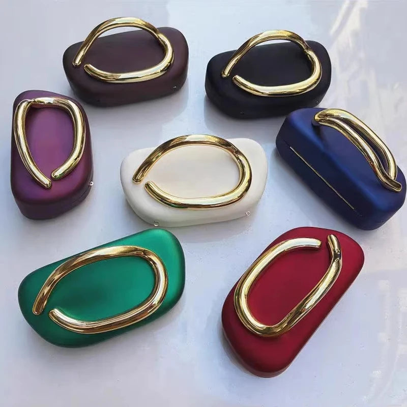 High-end Chain Shoulder Bag Exquisite Personality Round Box Elegant Crossbody Purse