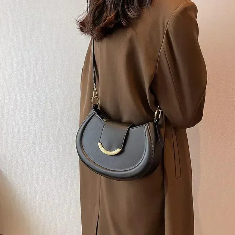 Armpit Shoulder Side Bags for Women Trend Leather Small Underarm Crossbody Handbags