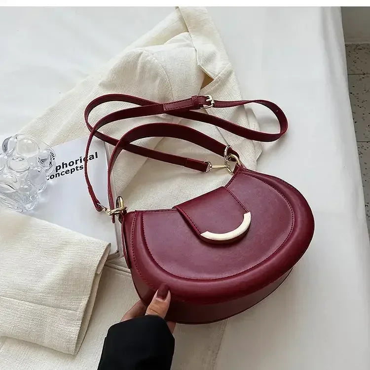 Armpit Shoulder Side Bags for Women Trend Leather Small Underarm Crossbody Handbags