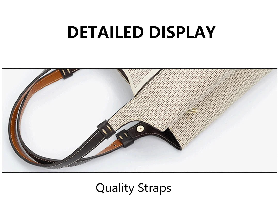 Luxury Brand Large Capacity Women's Tote Bag Multi-functional Letter Handbag