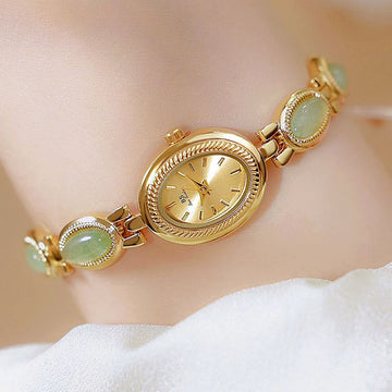 Oval Rhinestone Wrist Watches Luxury Bracelet Watches For Women