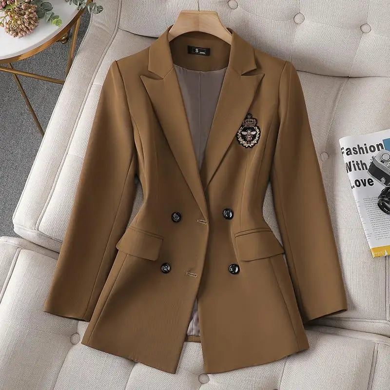 Skirt Two Piece Blazer Outfits Chic 2 Piece Set Women's Clothing Pleated Mini Skirt Blazer Suit