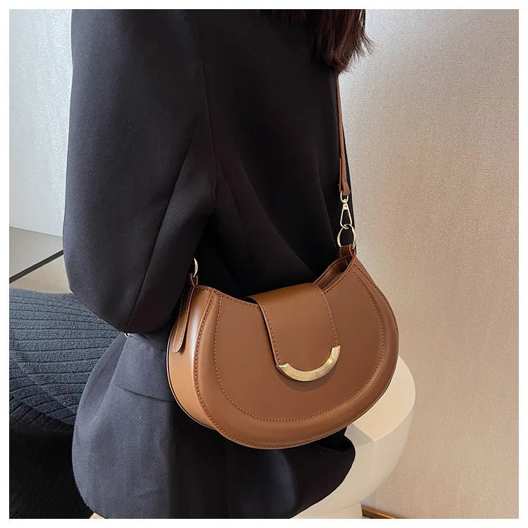 Armpit Shoulder Side Bags for Women Trend Leather Small Underarm Crossbody Handbags