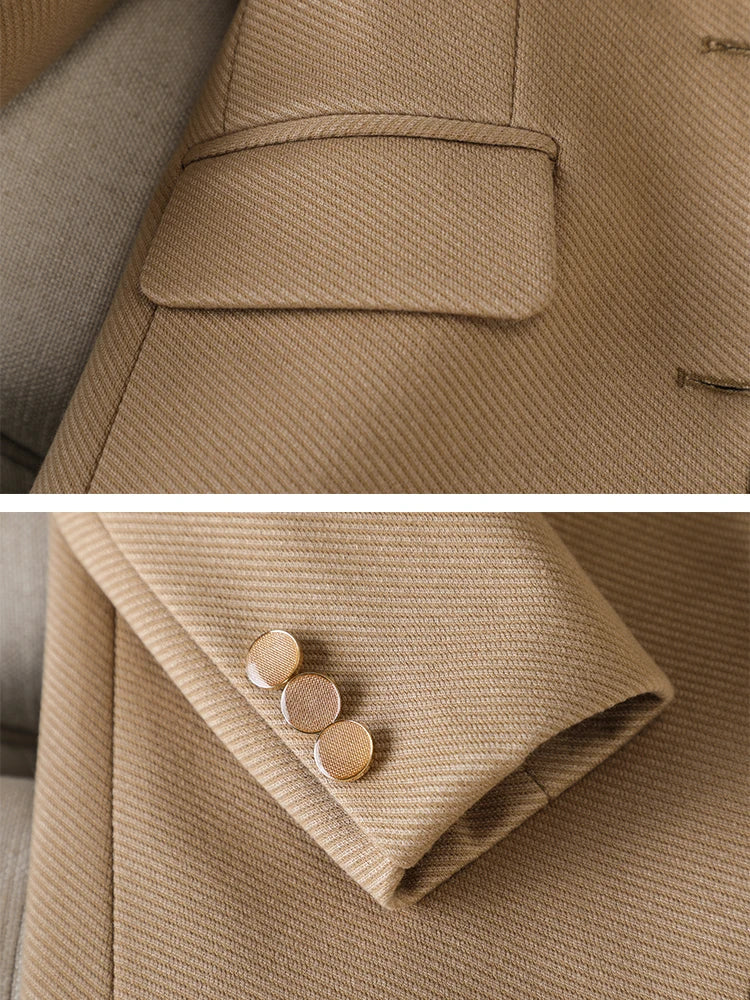 Ladies Blazer Women Green Black Khaki Long Sleeve Female Business Work Wear Slim Formal Jacket for Winter