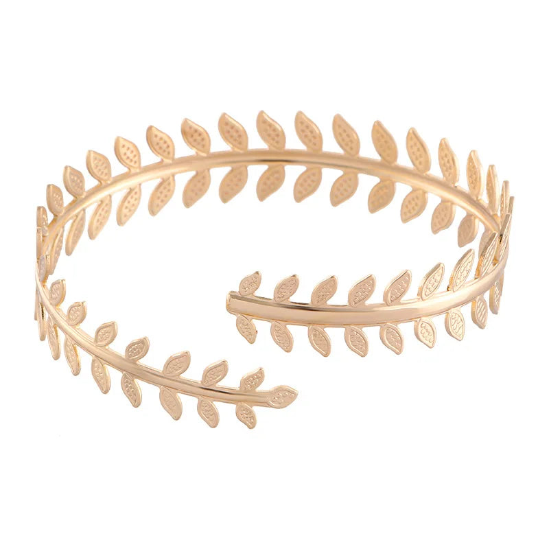 Round Chain Charms Cuff Bracelet For Women
