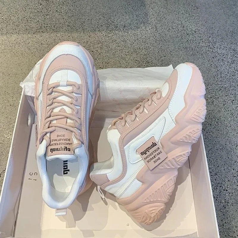 Women Sneakers Casual Sneakers Women Comfortable Soft Bottom Lace Up Female Shoes