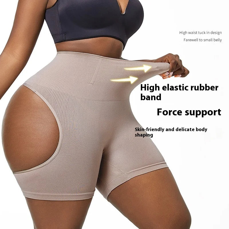 Sexy Nylon Control Panties Body Shaper Women Underwear Show Buttocks High Waist Butt Lifter Plus Size Underwear