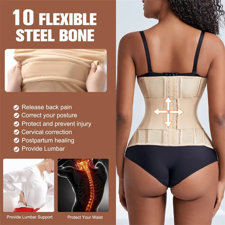Waist Trainer Corset Women Binders Shaper Tummy Wrap Body Shapewear Slimming Belt Flat Belly Workout Women Shaper Slimming