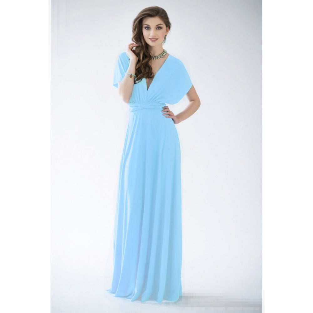 Multiway Wrap Convertible Boho Maxi Dress Bridesmaid Infinity Robe Dresses