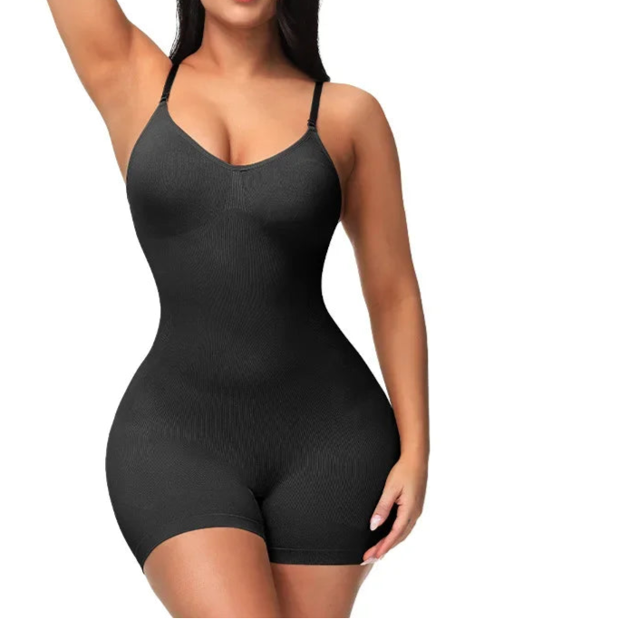 High Elastic Bodysuit for Women Tummy Control Shapewear Seamless Sculpting Thong Body Shaper