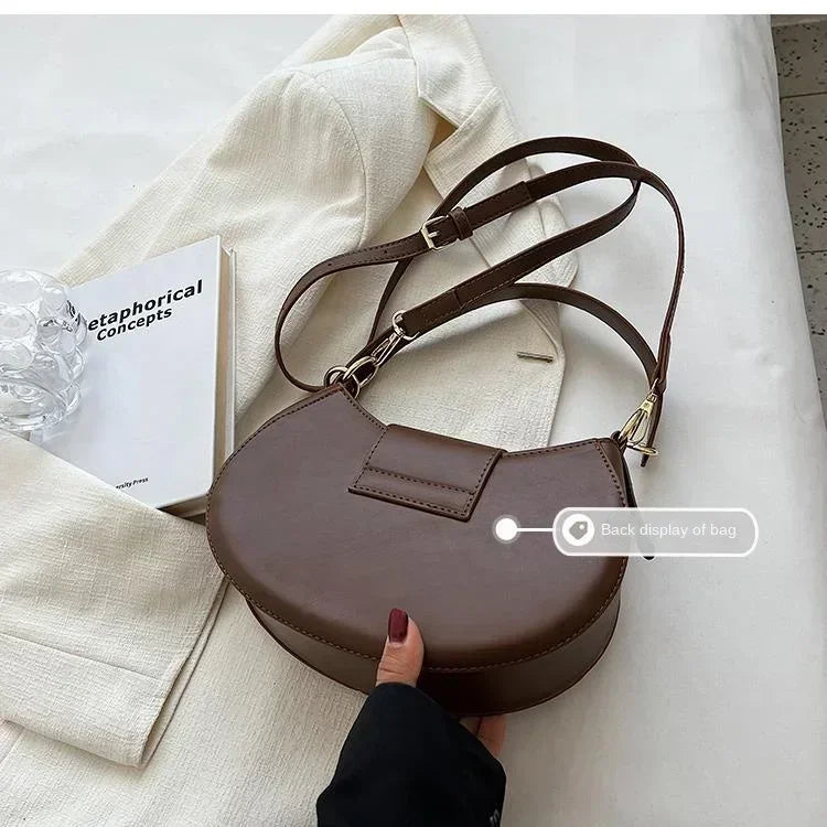 Armpit Shoulder Side Bags for Women Trend Leather Small Underarm Crossbody Handbags