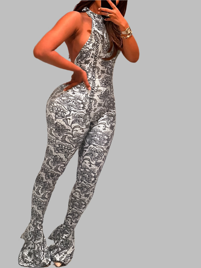 Peach Buttocks Jumpsuit Women Sexy Summer Backless Sleeveless Tight Midnight Stretch Streetwear Overalls
