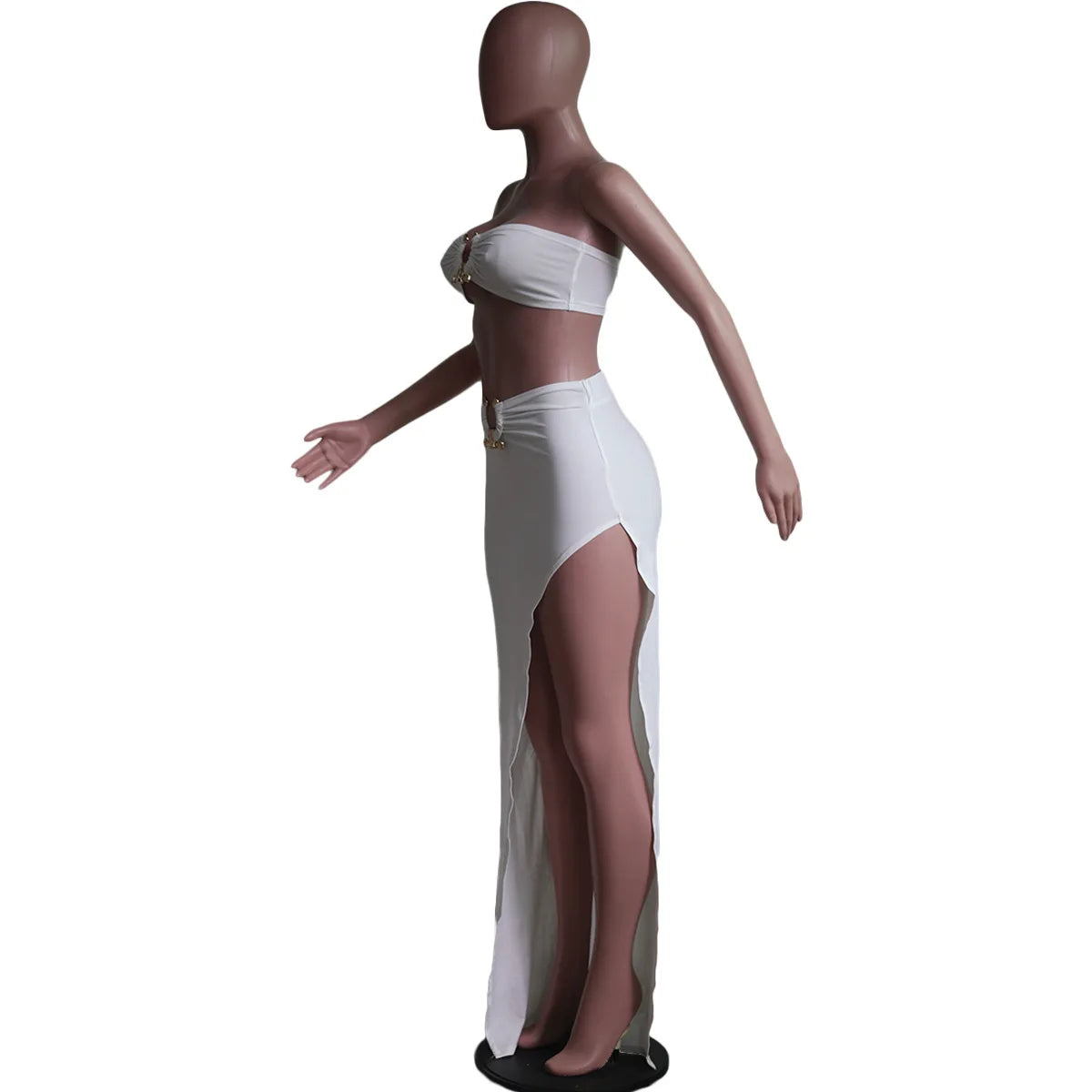 European and American women's casual fashion sexy irregular skirt suit beach dress Resort Wear