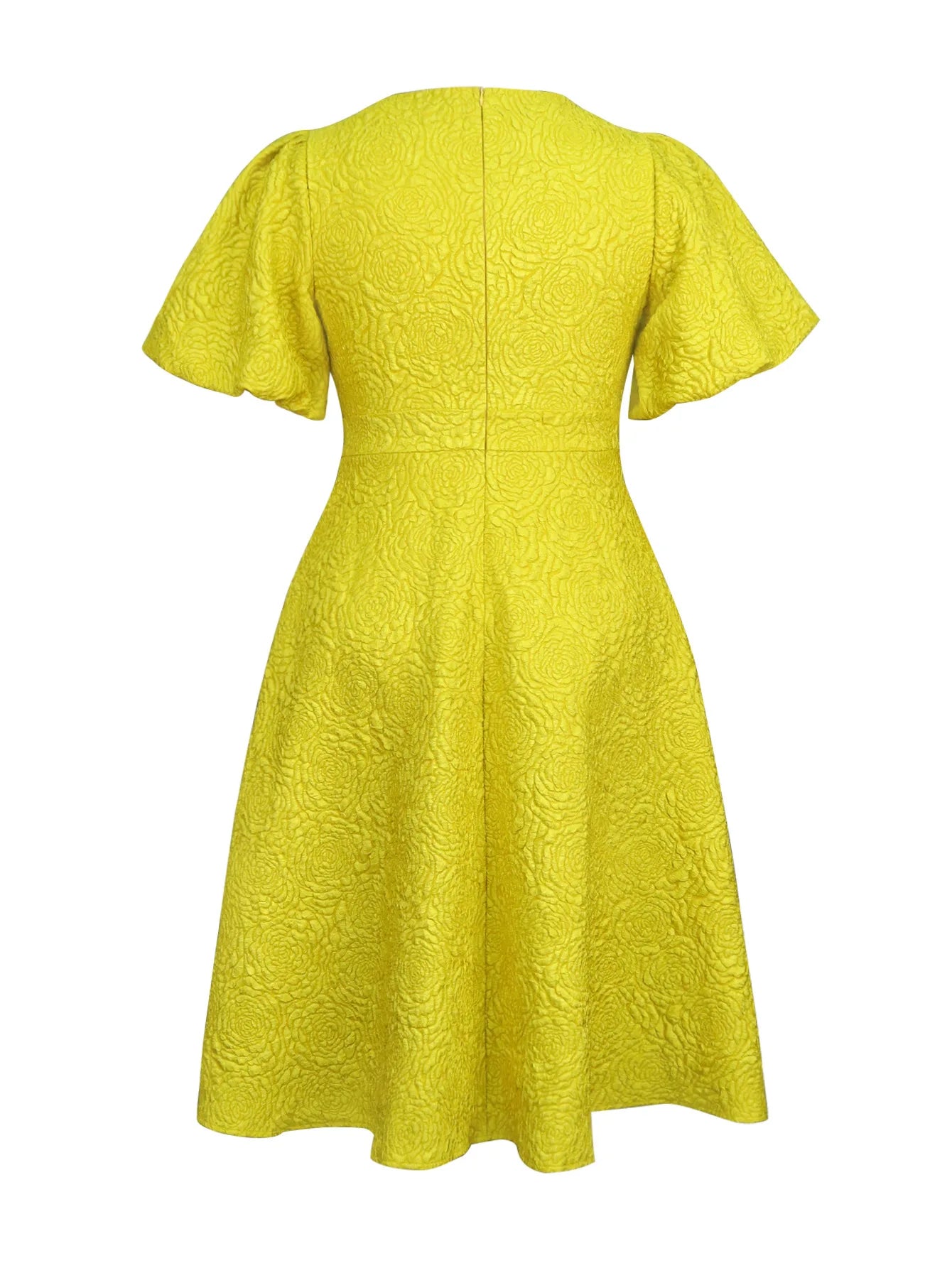 Women Plus Size Jacquard Dress A-Line Party Banquet Dress Cocktail Dress