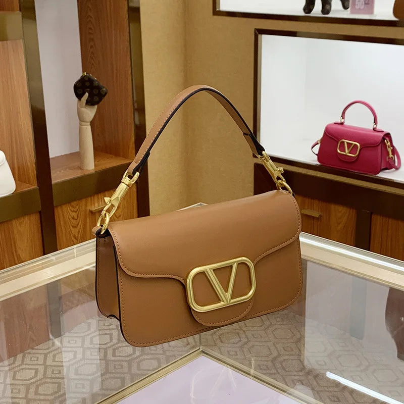 Women's Calf leather handbag chain one-shoulder crossbody bag high-quality women's bag