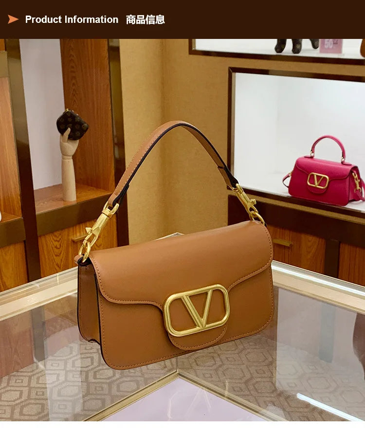 Women's Calf leather handbag chain one-shoulder crossbody bag high-quality women's bag