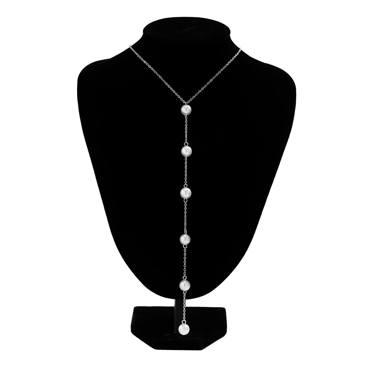Women's Sexy Tassel Pearl Harness Chest Chain