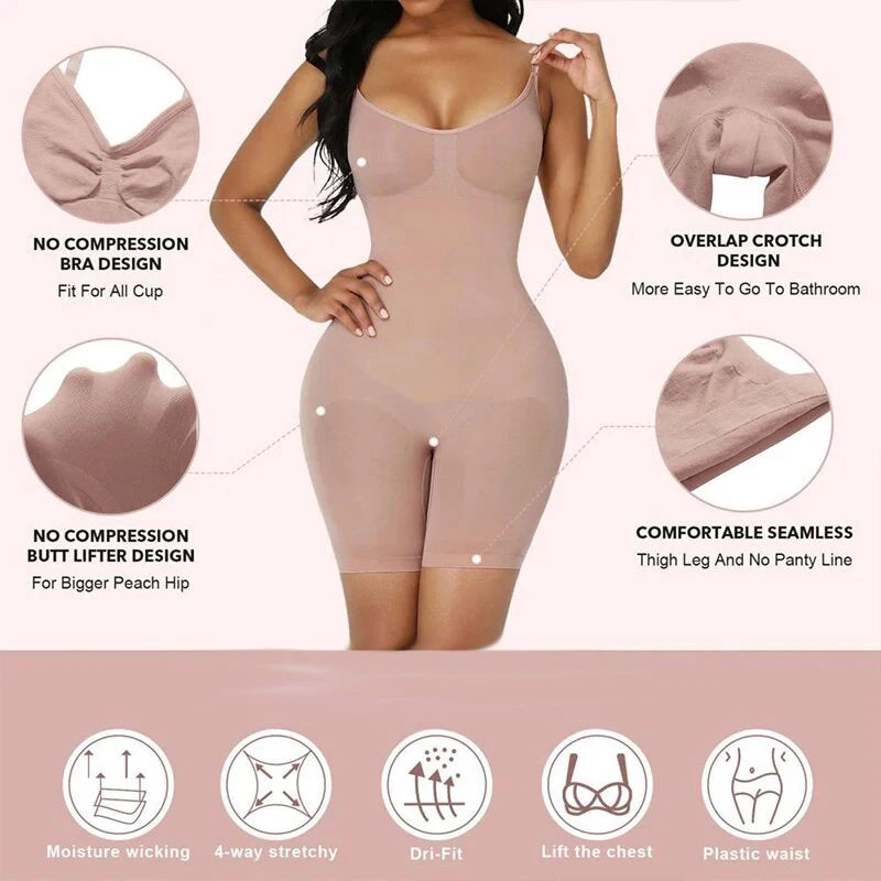 Women Bodysuit Shapewear Full Body Shaper Tummy Control Slimming Sheath Butt Lifter Push Up Shaper