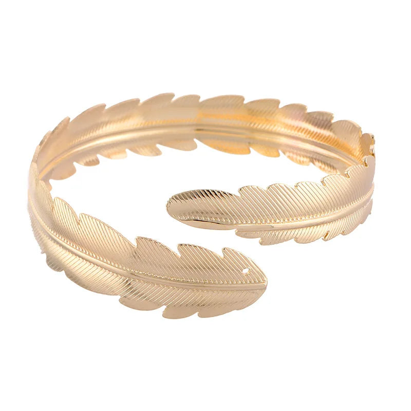 Round Chain Charms Cuff Bracelet For Women