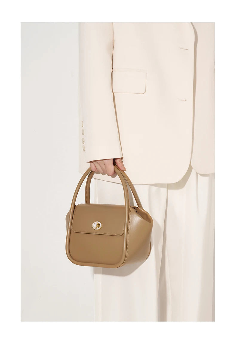 WOMEN'S HANDBAG WINTER WOOL EVENING LEATHER ORIGINAL STYLE LUXURY BRAND PURSE SHOULDER BAG