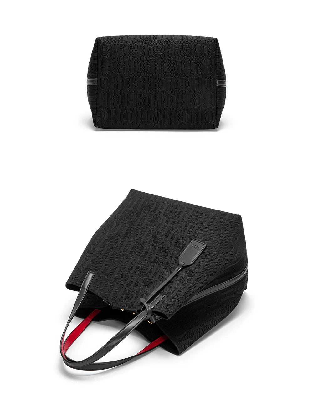 Classic New Solid Color Handbag Women's Exquisite Handcrafted Weaving Large Capacity Handbag
