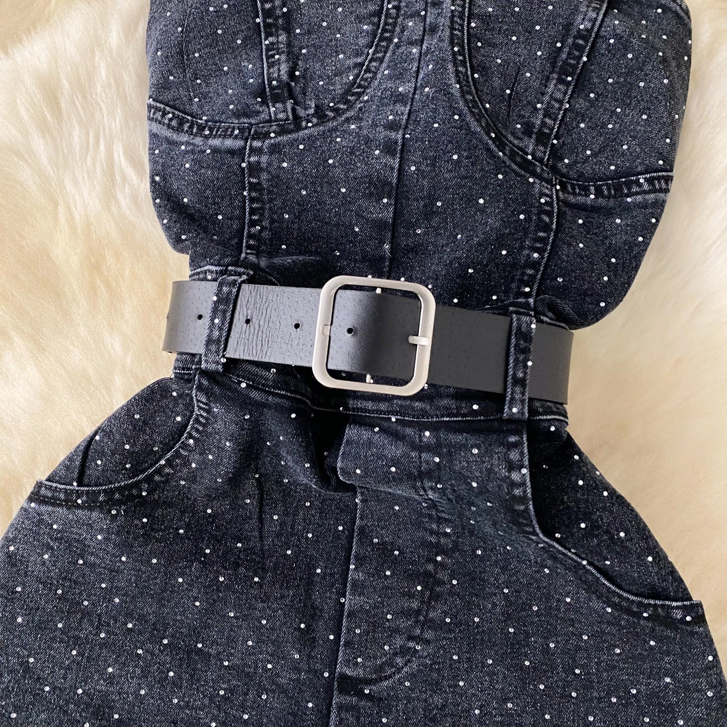 Women Denim One Pieces Summer Playsuit High Waist Slim Sleeveless Strapless Sashes Outfits