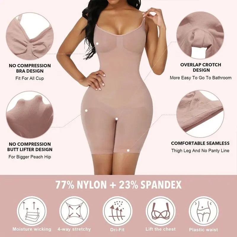 Women Bodysuit Shapewear Full Body Shaper Tummy Control Slimming Sheath Butt Lifter Push Up Shaper