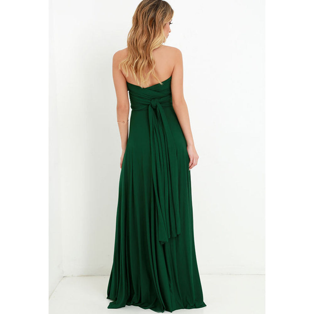 Multiway Wrap Convertible Boho Maxi Dress Bridesmaid Infinity Robe Dresses