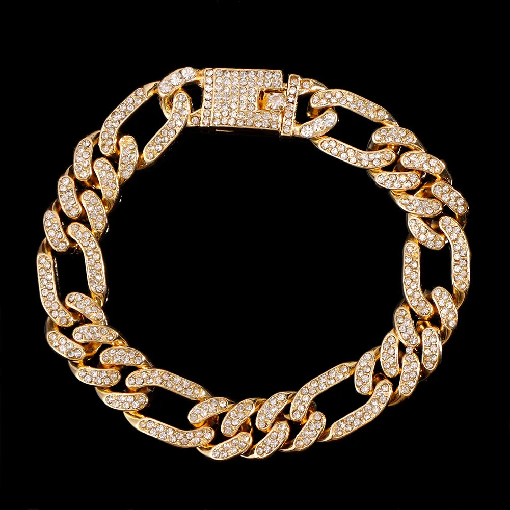 Iced Out Chunky Cuban Chain Anklets For Women