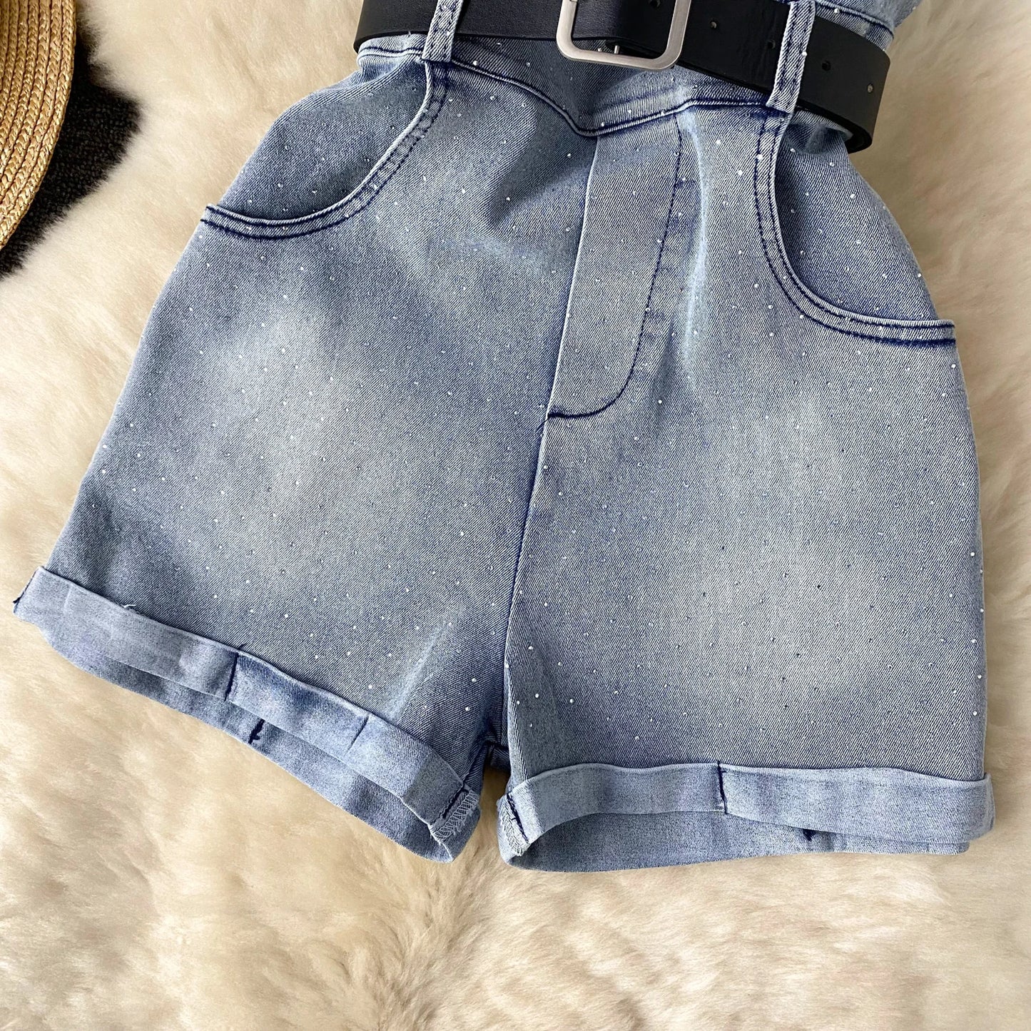 Women Denim One Pieces Summer Playsuit High Waist Slim Sleeveless Strapless Sashes Outfits