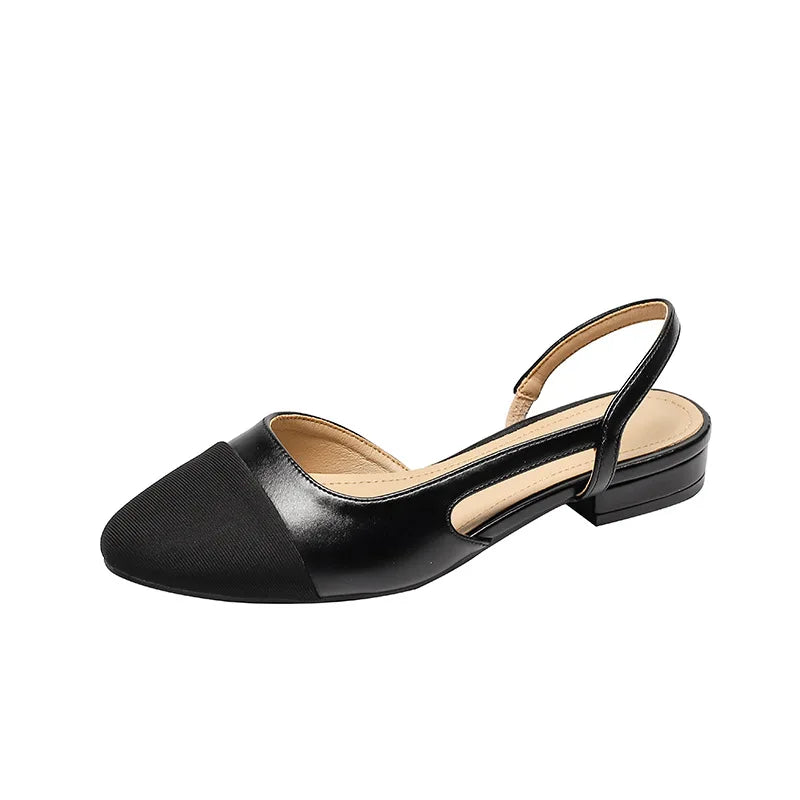 women's color blocked sandals Women Non Slip slipper Soft soled Leisure flat Comfort Low Heel Shoes
