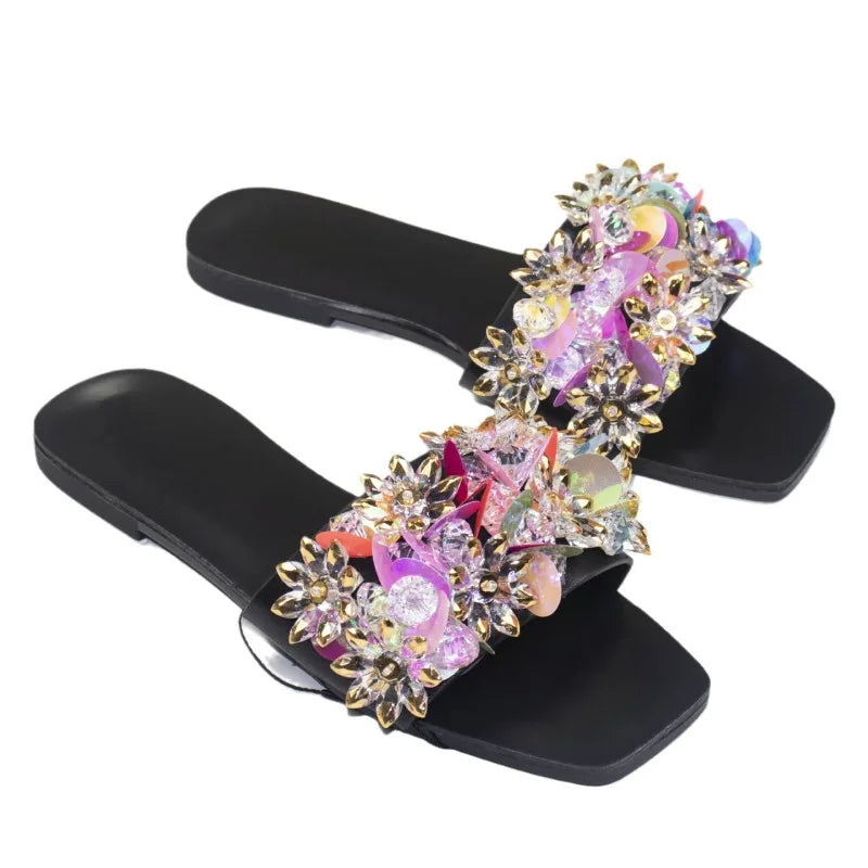 Women Crystal Sandals Fashion Diamond Women's Slippers