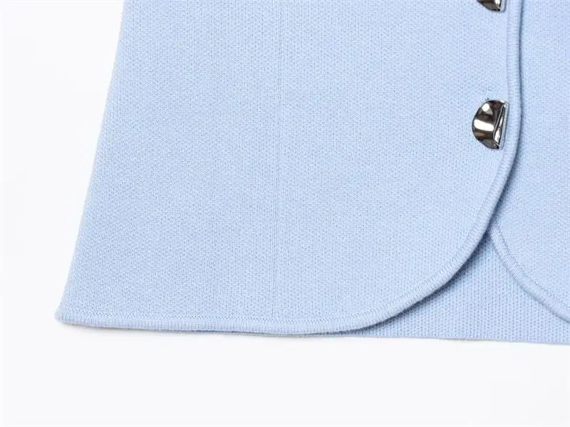 Chic Elastic Top Slim Elegant Knitted Women's Tops