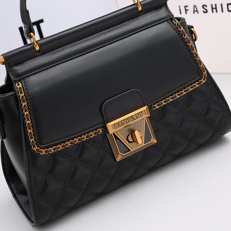 Women's handbag high-end light luxury diamond grid small square bag, shoulder and crossbody