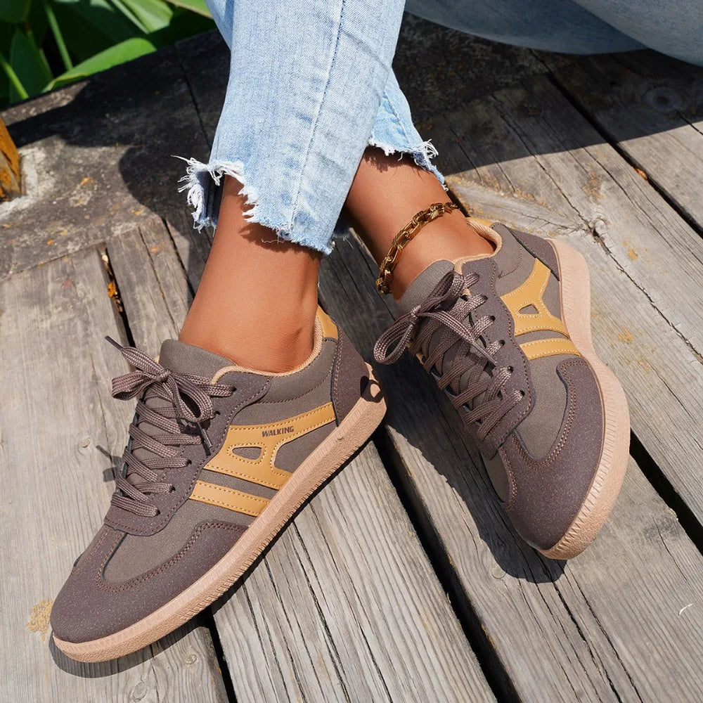 Ladies Black Sneakers Soft-soled Comfortable Shoes Women Leisure Joker Walking Shoes Tennis Shoes