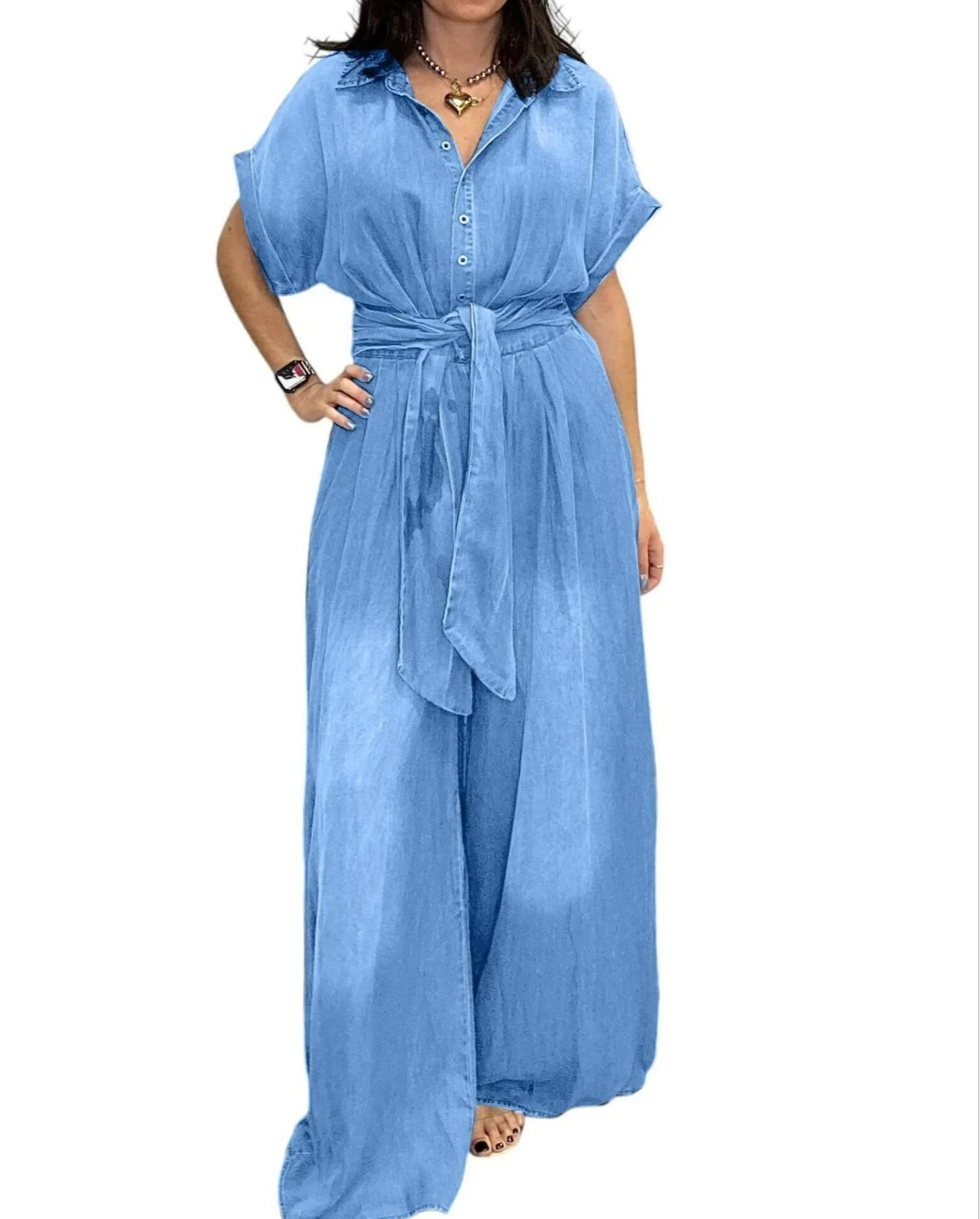 Denim Jumpsuits Women Loose Rompers Tie Dye One Piece Y2k Streetwear Wide Leg Jumpsuit