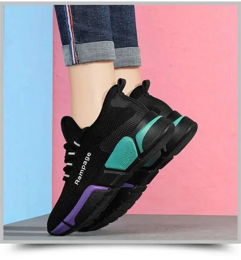 Women's shoes new comfortable women's sneakers spring and autumn fashion lace-up comfortable light sports shoes