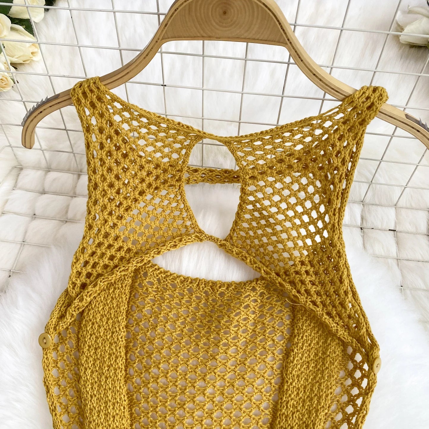 Sleeveless Jumpsuit Women Hollow Out O Neck Elegant Stretch Transparent Ladies Casual Summer Slim Rompers