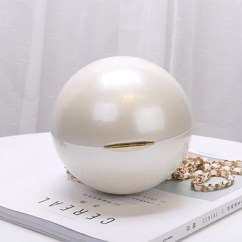 Pearl Clutch Ball Party Evening Bags Woman Handbags Crossbody Bag
