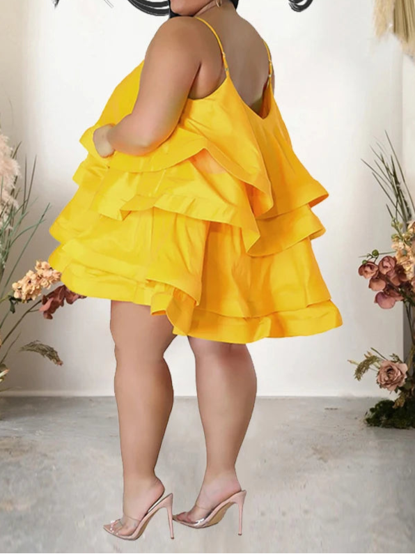 Plus Size Elegant Chic Large Women Dress Satin Summer Sexy Party Dress