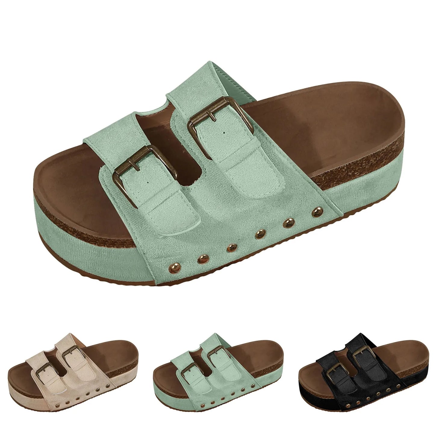 Sandals Women Wedge Sandals Open Toe Slingback Sandals Vacation Bohemian Diamond Sandals for Women