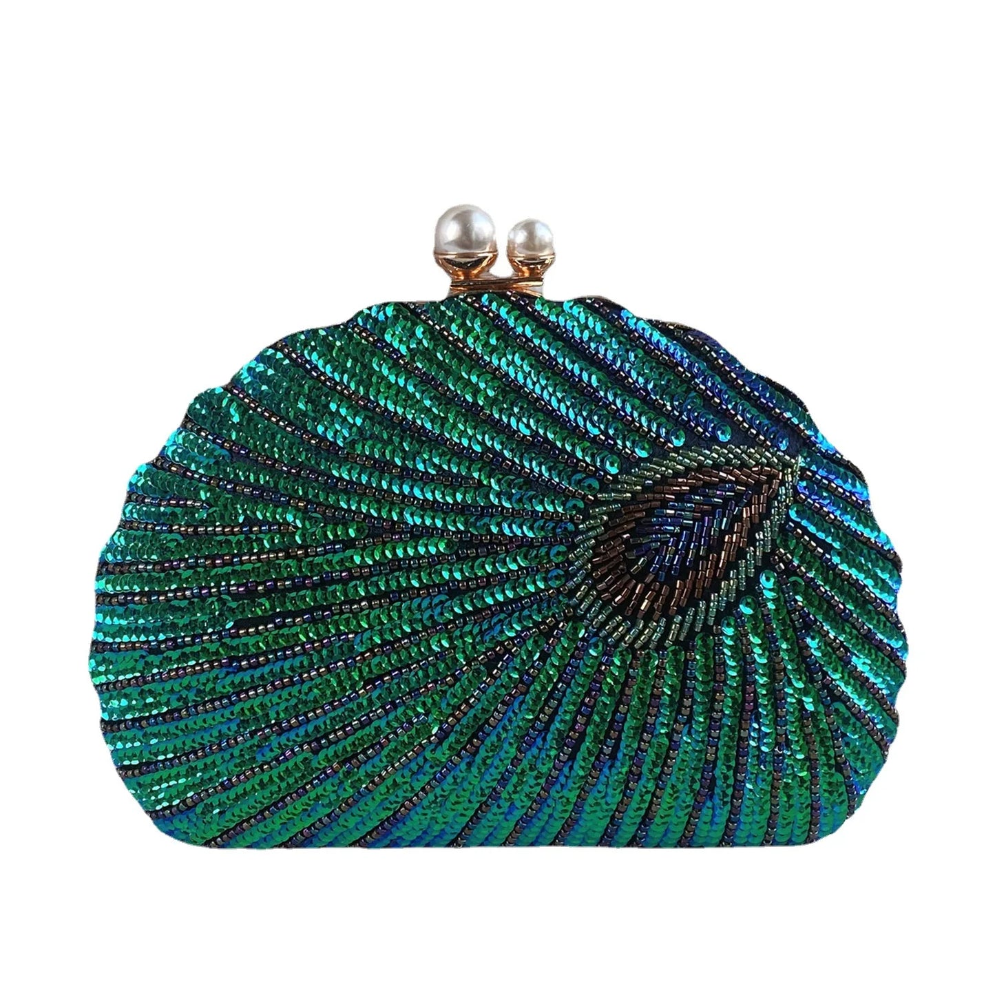 Retro Heavy Craft Beaded Embroidery Evening Portable Bag
