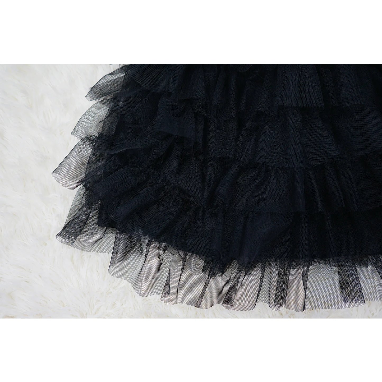 Mesh Paneling Solid Right Shoulders Long Sleeves Cake Dress For Women